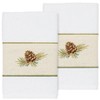 Linum Home Textiles 100% Turkish Cotton PIERRE Embellished Towel Set - 2 of 3