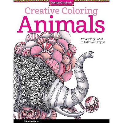 Creative Coloring Animals - (Design Originals) by  Valentina Harper (Paperback)