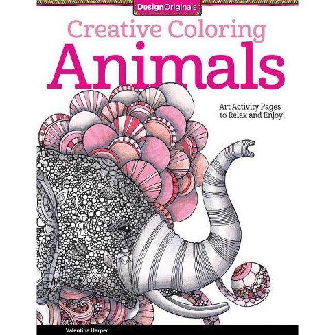 Download Creative Coloring Animals Design Originals By Valentina Harper Paperback Target