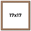 PosterPalooza | Square Slim Profile Gold Picture Frame - UV Acrylic, Foam Board Backing, Hanging Hardware - 2 of 4