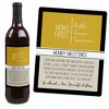 Big Dot of Happiness Mommy's First Milestones - Gift For Women - Wine Bottle Label Stickers - Set of 4 - 3 of 4