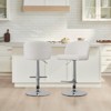 Spruce&Spring Modern Adjustable Swivel Bar Stools Set with Arched Footrest - 2 of 4
