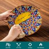 vancasso 12 Pieces Dinnerware Set, Multicolour Set, Bohemian Style, Porcelain Dinnerware, Plates, Bowls Set For 4 Person - 4 of 4