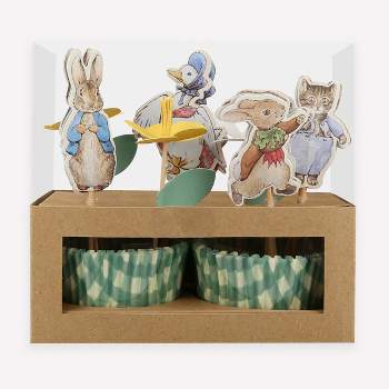 Meri Meri Peter Rabbit™ In The Garden Cupcake Kit (Pack of 24) - Easter