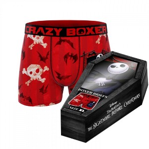 Mens Crazy Boxers The Nightmare Before Christmas Boxer Briefs in Coffin - 1 of 4