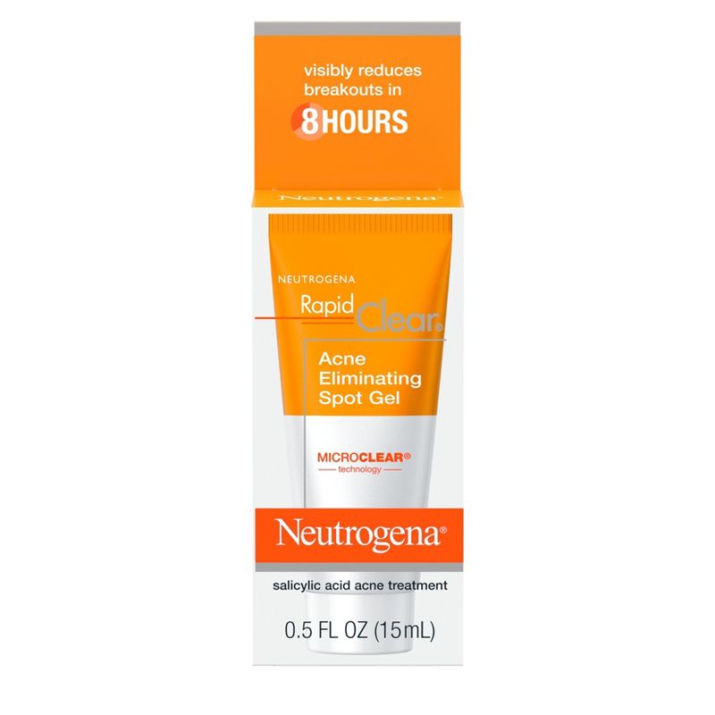 Neutrogena Rapid Clear Acne Eliminating Spot Treatment Gel with Witch Hazel and Salicylic Acid - 0.5 fl oz, 1 of 10