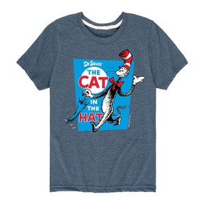 Boys' - Dr. Seuss - The Cat In The Hat Book Cover Short Sleeve Graphic T-Shirt - 1 of 4