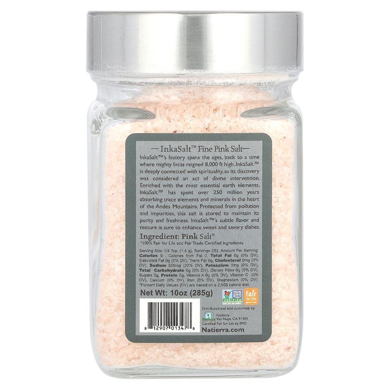 Natierra InkaSalt, Fair Trade Pink Salt, Fine, 10 oz (285 g), 2 of 3