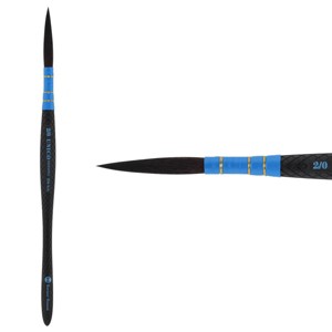 Borciani e Bonazzi Infinito Synthetic Quill Liner Watercolor Brush - Size # 2x0 w/ Patented Hidro Hair - Watercolor Artist Brushes - Non-Slip, - 1 of 4