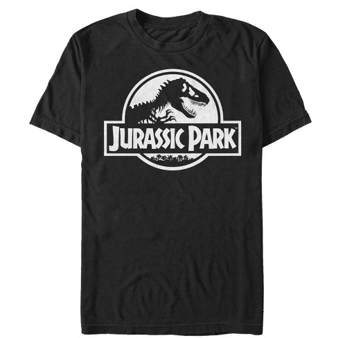 Men's Jurassic Park Dinosaur Logo T-shirt - Black - Medium : Target