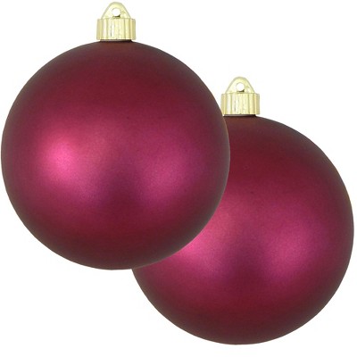 Christmas by Krebs 2ct Bayberry Red Shatterproof Christmas Ball Ornament  6" (150mm)