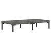 vidaXL 3 Piece Patio Lounge Set Dark Gray Half Round Poly Rattan - 4 of 4