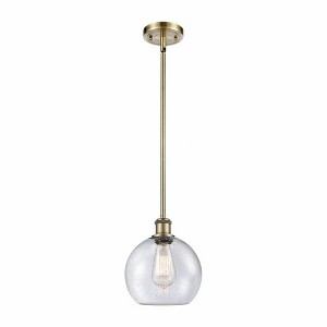 Athens - 1 Light Stem Hung Mini Pendant In Industrial Style-10 Inches Tall and 8 Inches Wide - 1 of 1
