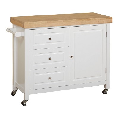 Monterey Kitchen Cart White - Buylateral