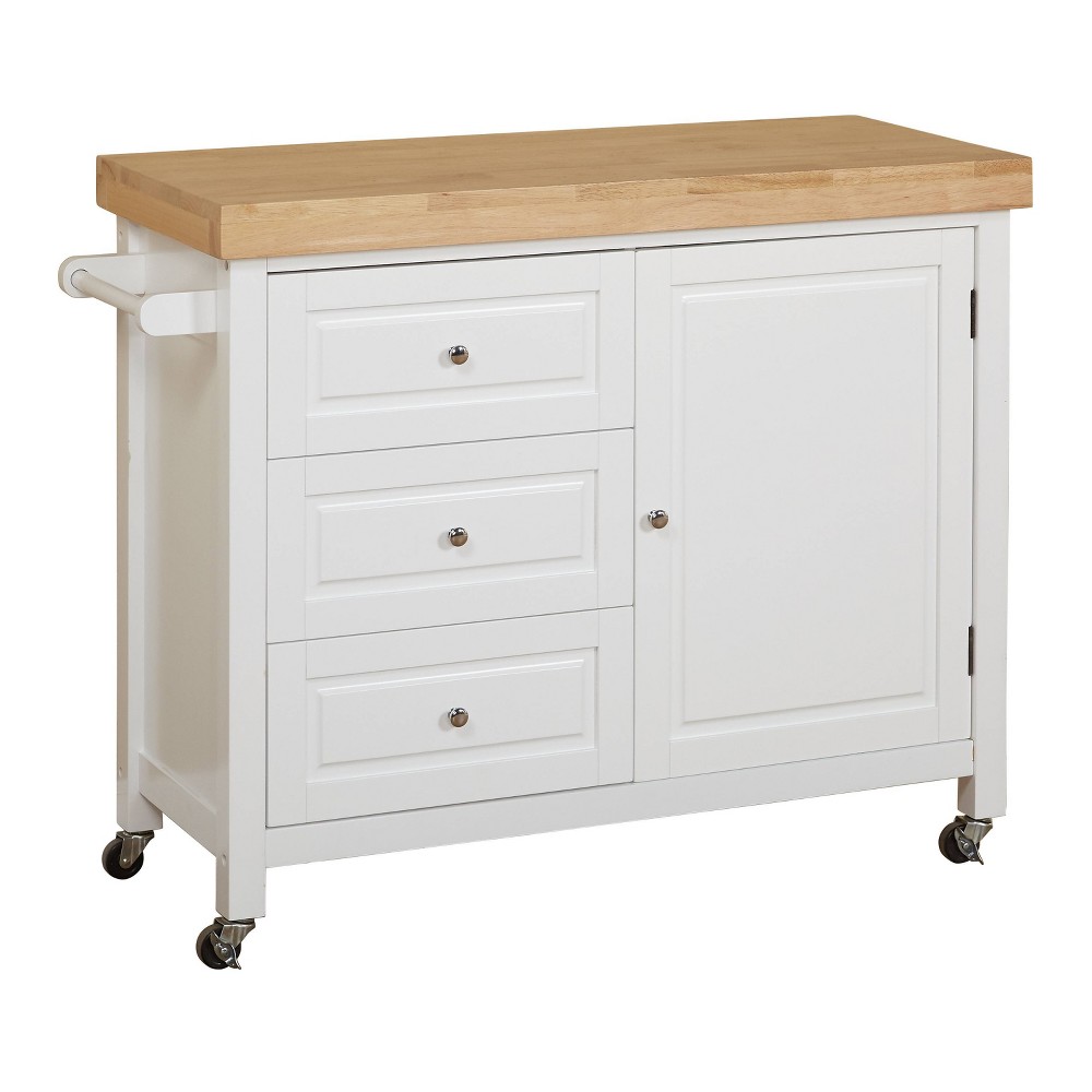 Photos - Other Furniture Monterey Kitchen Cart White - Buylateral