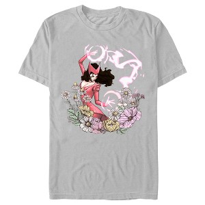 Men's Marvel Floral Scarlet Witch T-Shirt - 1 of 4