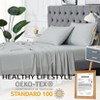 King Size 4 Piece Sheet Set, Bamboo Fiber Soft Comfy Breathable Bed Sheets Set Wrinkle-Free Hotel Bedding Bed Sheets Pillowcase Set with 16" Pockets - 3 of 4