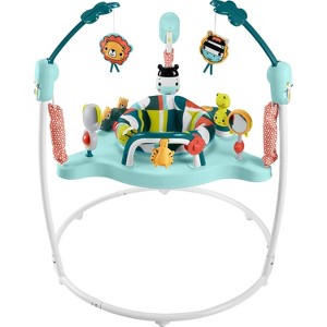 Fisher-Price Baby Bouncer Colorful Corners Jumperoo Activity Center with Music Lights Sounds & Developmental Toys - 1 of 4