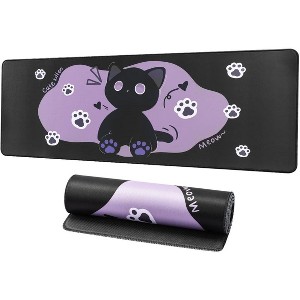 Wikineon Gaming Mouse Pad, Large Mouse Pad, Non-Slip 4mm Laptop Gaming Desk Pad, Waterproof Desk Pad for Gaming, Office and Home (31.49'' x 11.8'') - 1 of 4