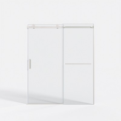 Cesicia 56-60x72 inches Brushed Nickel Sliding Shower Door