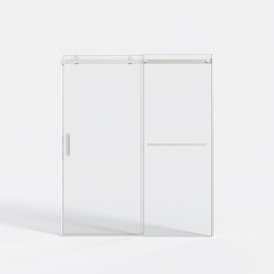 Cesicia 56-60x72 inches Brushed Nickel Sliding Shower Door - 1 of 4