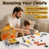Skirfy Toy Chainsaw for Kids, Pretend Play Series Kids Tool Set, Outdoor Electronic Chainsaw Toy Set,Preschool Learning Toddler Tool Set,,Yellow - 3 of 4