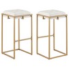 Square Tufted Cushion Bar Stools (Set of 2), Elegant for Modern and Classic Interiors - 3 of 4