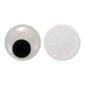 Unique Bargains Plastic Self-Adhesive Craft Supplies Googly Wiggle Eyes Sticker 8 Pcs - 1 of 4