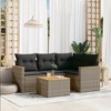 vidaXL Garden Sofa Set Grey - 2 of 4
