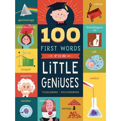 100 First Words for Little Geniuses - by Tyler Jorden (Board Book)