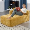 37.5'' Chenille Minimalist Loveseat Sofa with Sleeper and Ergonomic Deep Seat - 3 of 4