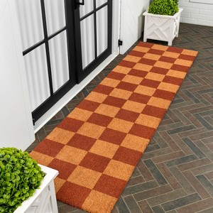 JONATHAN Y Peater Classic Casual Commercial Natural Coir Area Rug - 1 of 4