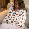 Sweet Jojo Designs Boy 5-in-1 Multi Use Baby Nursing Cover Watercolor Sports Theme Multicolor - 2 of 4