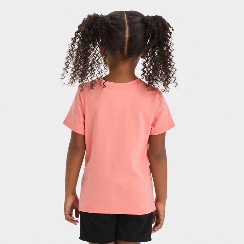 Toddler Girls' 'Dino' Short Sleeve T-Shirt - Cat & Jack™ Light Clay Pink, 3 of 5