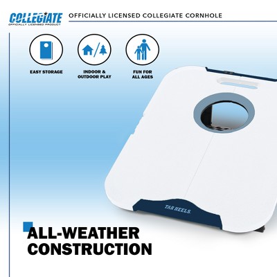 NCAA North Carolina Tar Heels All-Weather Travel Cornhole Set with Bean Bags