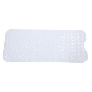 Karl Home 16x38 in. Bathroom Bathtub Non-slipTransparent Bath Mat - 1 of 4