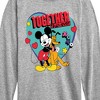 Boys' - Disney - Together Fur Ever Mickey Pluto Long Sleeve Graphic T-Shirt - 2 of 4