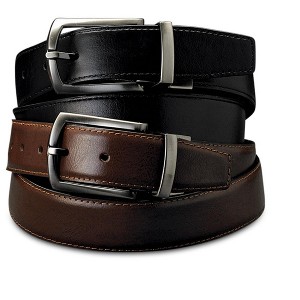 KingSize Reversible Leather Dress Belt - 1 of 2
