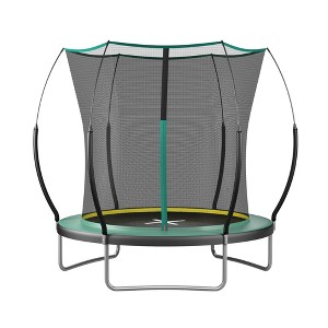 NAYSAYE Trampoline 6FT with Safety Net and Bungee Cords for Outdoor Fun for Kids and Adults Backyard, Dark Green, 43.31"*20.08"*7.09" - 1 of 4