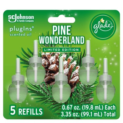 Glade PlugIns Scented Oil Air Freshener Refills - Pine Wonderland- 5ct/3.35oz