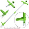 Itopfox Stand Up Weeder and Weed Puller Tool with 3 Claws Stainless Steel Foot Pedal for Easy Gardening, Long Reinforced Aluminum Alloy Pole - 3 of 4