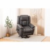 Large Power Lift Recliner Chair Sofa with Massage and Heat for Big and Tall Elderly People, 3 Positions,  and USB Ports, Faux Leather - 3 of 4