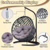 Cat Bed Pet Egg Chair Hanging Swing Bed Hammock with Removable Soft Cushion Easy Cleaning Suitable Small Dog & Cats and Indoors & Outdoors - 2 of 4
