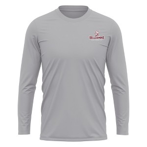 Bellarmine University Adult Sport Long Sleeve Shirt Left Chest Logo, Athletic Heather - 1 of 4
