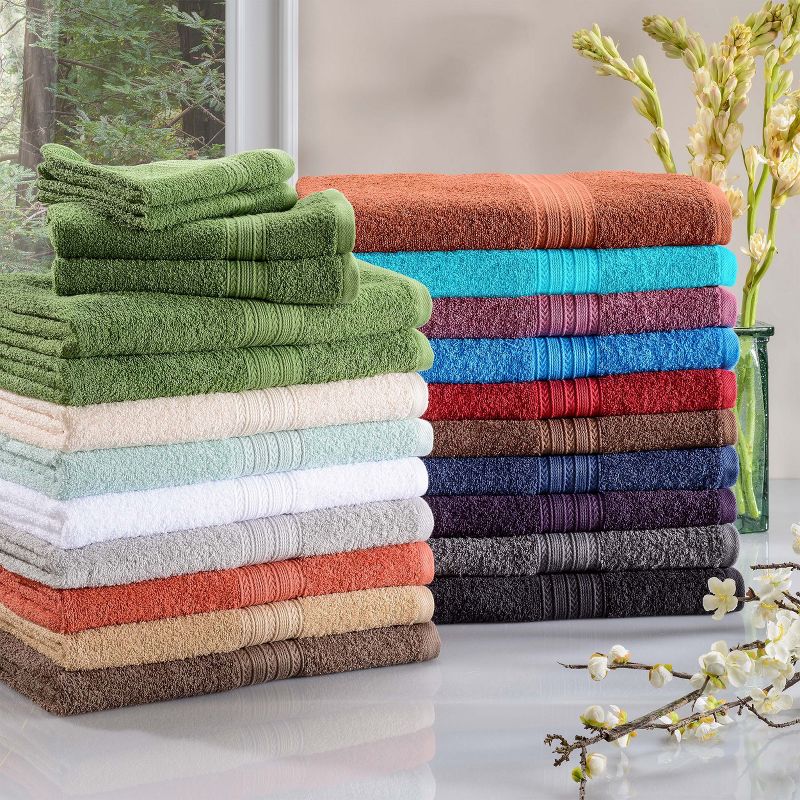 Eco-Friendly Sustainable Cotton Solid Lightweight Bathroom Set by Blue Nile Mills, 5 of 6