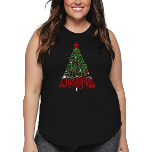 LA Pop Art Have Yourself a Merry Little Christmas - Women's Word Art Tank Top - 1 of 4