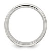 Black Bow Jewelry 7mm Rhodium Plated Sterling Silver Multi Grooved Standard Fit Band - 2 of 4