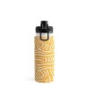 Little Dean Yellow mustard boho stripe Water Bottle - Society6 - 3 of 4