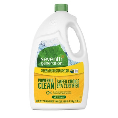 Seventh Generation Lemon Natural Dishwasher Detergent Gel - 70oz