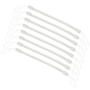 Unique Bargains Retractable Spring Coil Strap Flexible Badge Lanyards 8 Pcs - 1 of 4